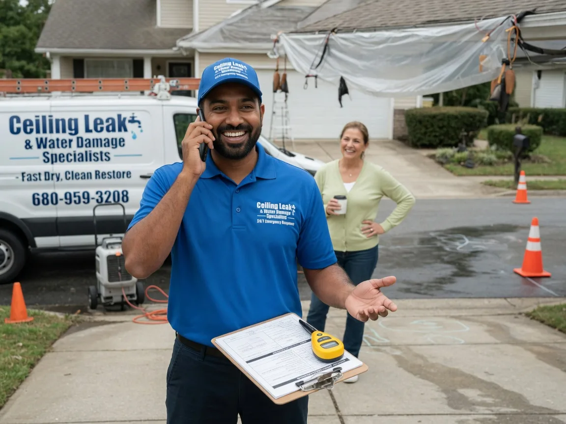 Ceiling Leak Cleanup Flowery Branch, GA FAQs